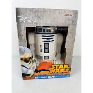 Star Wars R2D2 Ceramic Bank Disney Collectible Money Saving Coin Holder